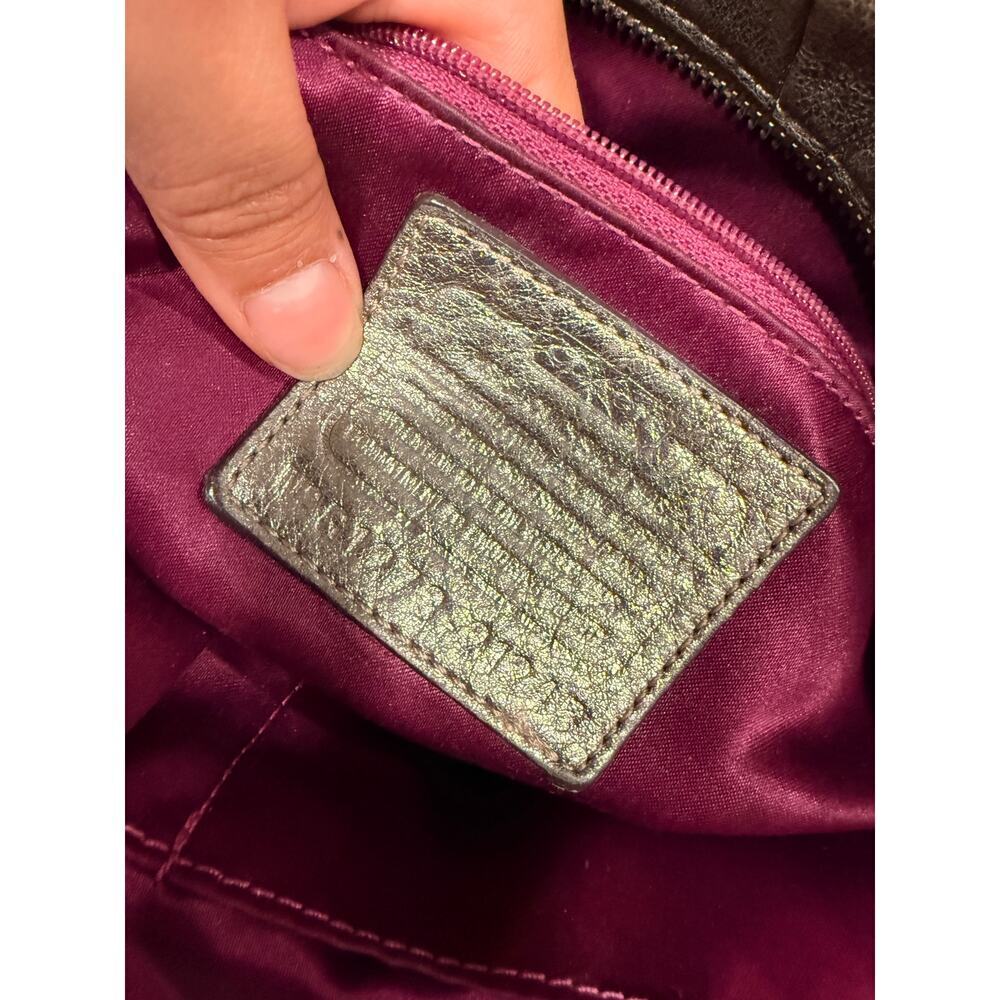 Coach Metallic Leather Shoulder Ba - Picture 5 of 11